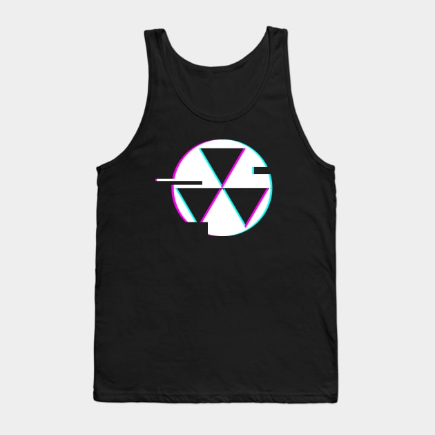 Glitch Nuclear Fallout Shelter Sign Tank Top by MeatMan